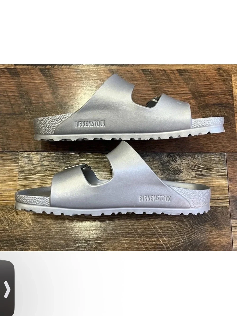 Birkenstock Arizona Sandals Size EU 39 US 8 Women’s Silver Narrow
